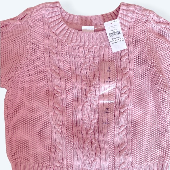 NWT GAP Kids pink knit sweater - Picture 2 of 4